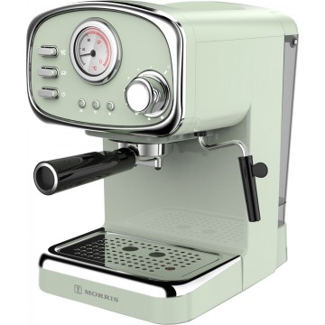 Morris R20807EMG Μηχανή Espresso 1100W Πίεσης 20bar Πράσινη